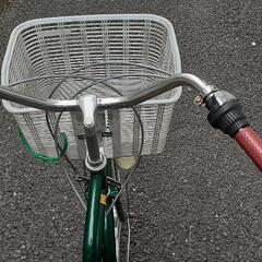 自転車26インチ緑6速