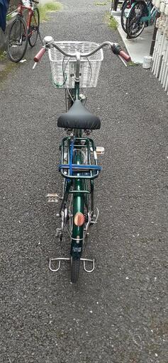 自転車26インチ緑6速