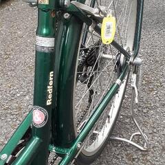 自転車26インチ緑6速