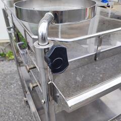 医療用ステンレスワゴン/ナースワゴン/回診用キャスター引出し付】什器ラック棚