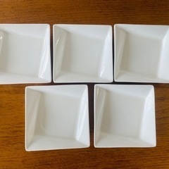 四角いデザイン小皿5枚
