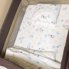 ベビーベッド 折りたたみベッド おむつ替えテーブル付 ネビオ Nebio