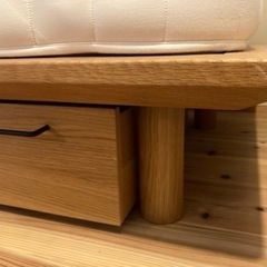 無印良品スモールサイズベッド、下部収納付