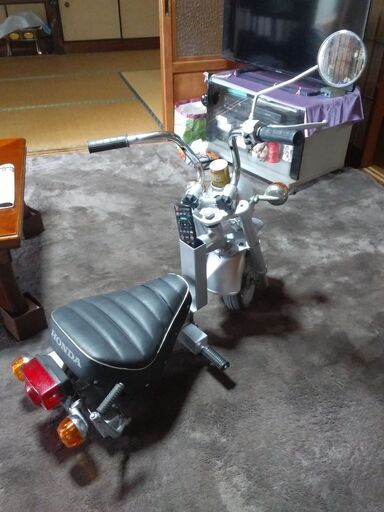 唯一無二【部屋用】【作業用】バイク椅子 超シャコタン モンキー風 カスタム 唯一無二【部屋用】【作業用】バイク椅子 超シャコタン モンキー風