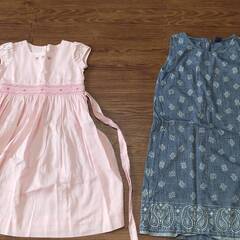 女児　夏のコットンワンピ　ローラアシュレイ＆GAPkiz 140...