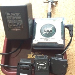 モバイルバッテリー（ジャンク）とAC ADAPTOR 点灯確認済