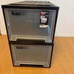 衣装ケース2つセット　beaut  39×74×30 日本製