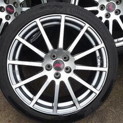 スバルSTI純正18インチホイール＋continental sportscontact5 4本セット