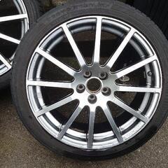 スバルSTI純正18インチホイール＋continental sportscontact5 4本セット