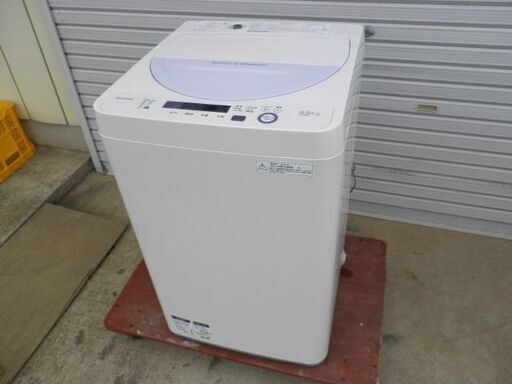 シャープ ５．５kg 全自動洗濯機  ES-GE5A２０１７年 美品 無料配送（弊社から２０キロまで