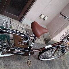 Edel[エーデル]24吋ファミリーサイクル シングル/ブラウンｘブラック