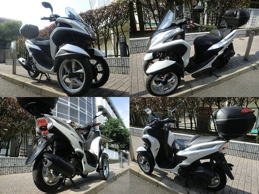 ☆普通免許仕様トリシティ125 ワイドトレッド 3552km LED GIVIケース