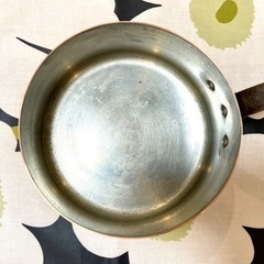 銅製ソースパン、ブリキの裏地、直径18cm、フランス製