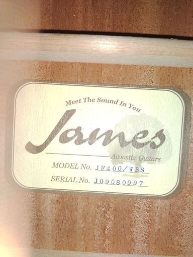 島村楽器のjamesアコースティックギター