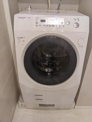 シャープ ドラム式洗濯機 9キロ ES-V230