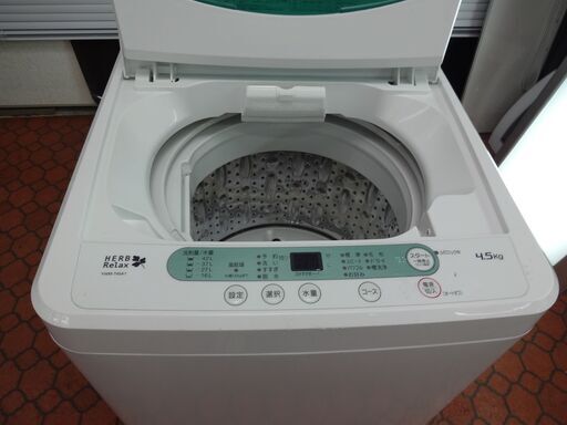 ID  027527  洗濯機　ヤマダ　4.5K　２０１７年製　YWM-T45A1