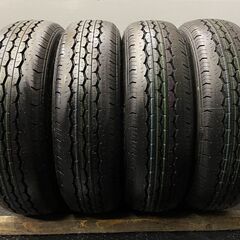 新車外し2022年製 BS ECOPIA RD613 195/80R15 107/105N LT 15インチ 夏タイヤ 4本 ハイエース キャラバン等　(JR156)クレジットカード QRコード決済可能