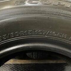 新車外し2022年製 BS ECOPIA RD613 195/80R15 107/105N LT 15インチ 夏タイヤ 4本 キャラバン ハイエース等　(JR161)クレジットカード QRコード決済可能