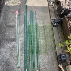 ガーデン用品　支柱　ワイヤー線
