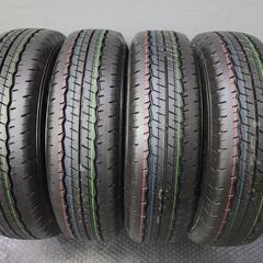新車外し 2022年製 DUNLOP SP175N 195/80R15 107/105N LT 15インチ 夏タイヤ 4本 キャラバン ハイエース等　(JR168) クレジットカード QRコード決済可能