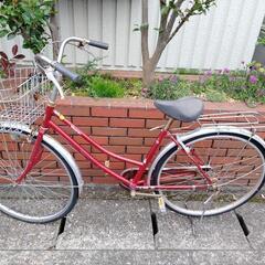 (chariyoshy 出品)27インチ　自転車　赤色