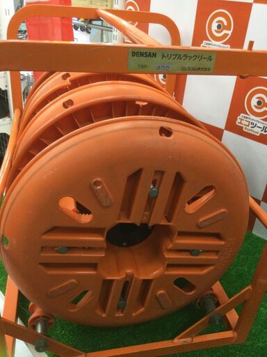 【エコツール豊田インター店】DENSAN トリプルラックリール TSR-400　【愛知県/豊田インター店/工具】 エコツール豊田インター店】DENSAN トリプルラックリール TSR-400