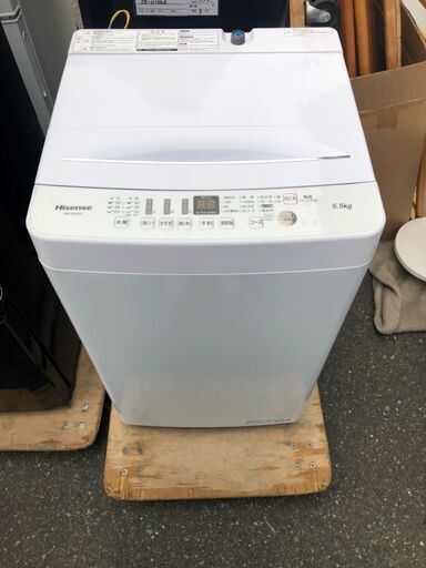 洗濯機 ハイセンス HW-E5503 2021年製 5.5kg【3ヶ月保証★送料に設置込】自社配送時代引き可※現金、クレジット、スマホ決済対応※