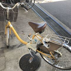 地域限定送料無料　ビビ　DX　8,9AH　子供乗せ　黄緑　神戸市　電動自転車 地域限定送料無料 パナソニック ビビ DX 8,9AH 新基準 子供乗せ 茶色