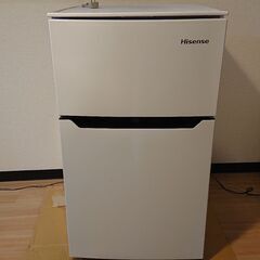 美品 2ドア冷凍冷蔵庫 93L 2017年製ハイセンス