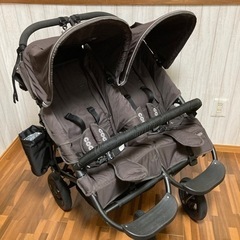 エアバギー ココダブル エスプレッソ 双子用ベビーカー