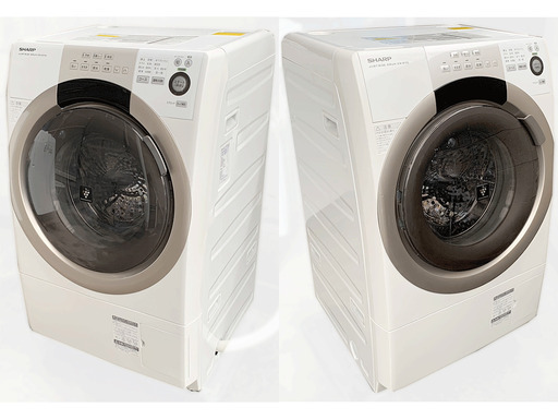 SHARP/シャープ ドラム式洗濯乾燥機 プラズマクラスター 洗濯容量:7.0