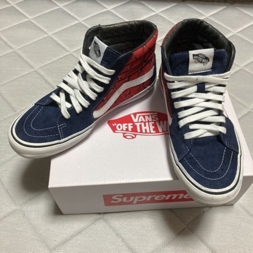 vans supreme ハイカットスニーカー