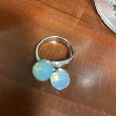 ２つ珠　指輪　フリーサイズ