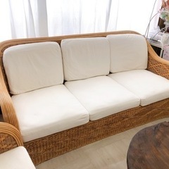 「取引中」籐のソファーセット