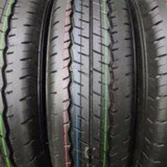 新車外し 2022年製 DUNLOP SP175N 195/80R15 107/105N LT 15インチ 夏タイヤ 4本 キャラバン ハイエース等　(JR174)クレジットカード QRコード決済可能