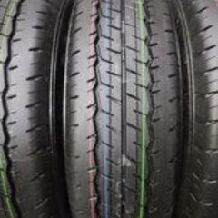 新車外し 2022年製 DUNLOP SP175N 195/80R15 107/105N LT 15インチ 夏タイヤ 4本 ハイエース キャラバン等　(JR175)クレジットカード QRコード決済可能