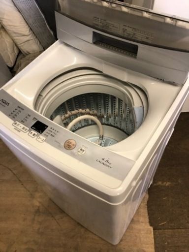 配送可能　2018年式　AQW-S45E-W 全自動洗濯機 ホワイト [洗濯4.5kg /乾燥機能無 /上開き]