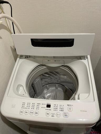ほぼ新品です‼️値下げ⤵️アイリスオオヤマ洗濯機4.5㌔　R5.3まで保証あり
