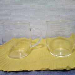 ◆美品◆HARIO耐熱ガラスマグカップ（香りマグ）