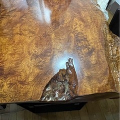 無垢　欅　ダイニングテーブル　一枚板　190cm x 160cm 厚さ13cm