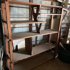 無垢　棚　昭和　レトロ　古民家　アンティーク　古道具