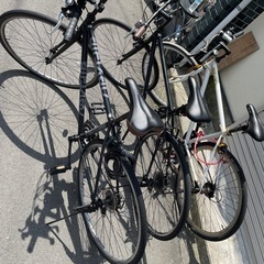 自転車　クロスバイク　3台