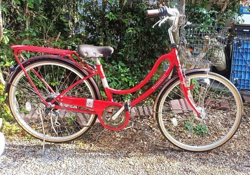 ☆再利用自転車・ホダカ・フロートミックス・6段ギヤ・LEDオートライト