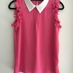 トップス　Tシャツ  社交ダンス　ダンスウェア　ピンク色　数回使用