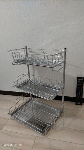 水切りラック　ステンレス3段