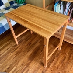 無料　無印良品　折りたたみ木製テーブル