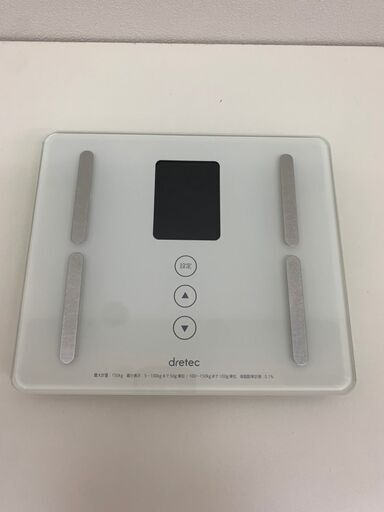 【レガストック川崎本店】\tドリテック 体重体組成計 BS-910-WTKD　体重計 【ビックカメラグループオリジナル】