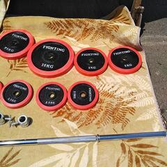 FIGHTING ROAD ファイティングロード バーベル100kgセット ラバー付き


