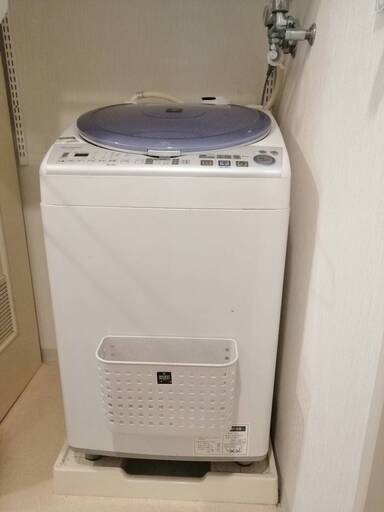 SHARP シャープ 電気洗濯乾燥機 ES-TX820 洗濯機 2012年製 プラズマクラスター 8kg 取扱説明書付き　ホワイト