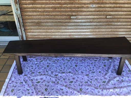 ローテーブル　ベンチ　一枚板　無垢材